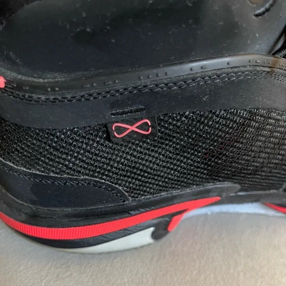 Nike Jordan Air Black and Red Sneakers Chunky Silhouette Size12 - Picture 8 of 13
